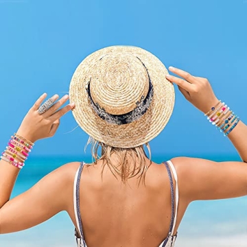 Colorful LieToi 16Pcs Preppy Heishi Bracelets Set for Women and Teens
