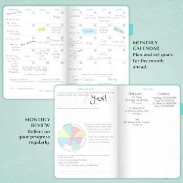 Legend Planner – Weekly & Monthly Life Planner to Hit Your Goals & Live Happier. Organizer Notebook & Productivity Journal. A5 (Aquamarine)