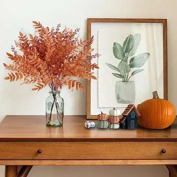 Sggvecsy Artificial Fall Greenery Stem for Autumn Decor