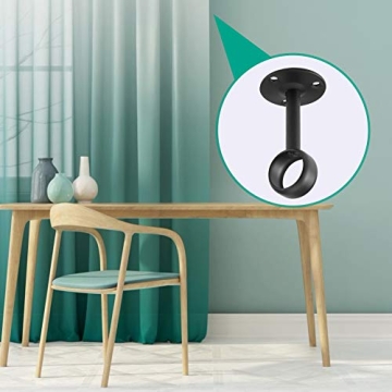 Anndason Heavy Duty Curtain Rod Ceiling-Mount Brackets (4 PCS)