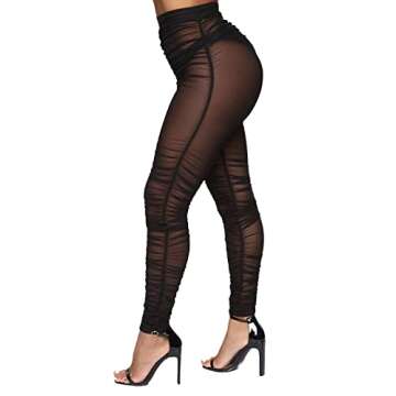 Sexy See Through High Waist Leggings for Women