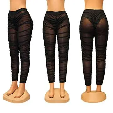 Sexy See Through High Waist Leggings for Women