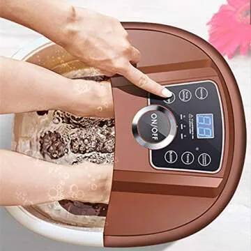 Ovitus Foot Spa Bath Massager with Heat and Bubbles