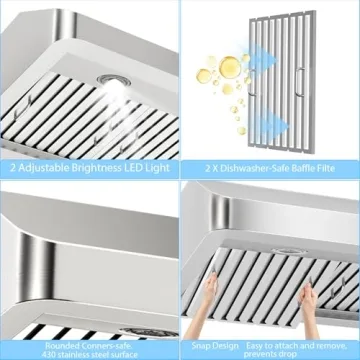30 inch Under Cabinet Range Hood with Gesture Control