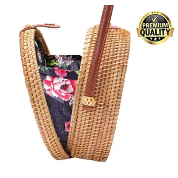 Stylish XMLMRY Rattan Straw Beach Bag for Women
