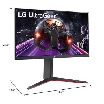 LG 24GN650-B Ultragear Gaming Monitor 24” FHD (1920 x 1080) IPS Display, 144Hz Refresh Rate, 1ms (...