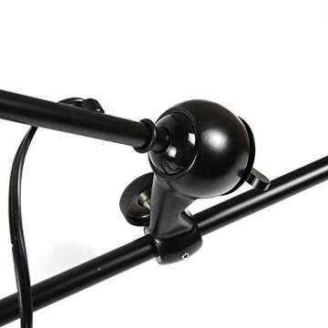 BTDH Modern Long Arm LED Wall Sconce Industrial Spotlight Wall Lamp Fixture Adjustable 360degree Swing Long Arm Lamp Fixture Bedside Light Included E27 Bulbs for Bedroom Reading Hallway Home Porch