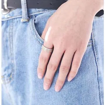 TIGRADE 2mm Women Titanium Eternity Ring Cubic Zirconia Anniversary Wedding Engagement Band Size 3-13.5, Rose Gold, Size 5.5