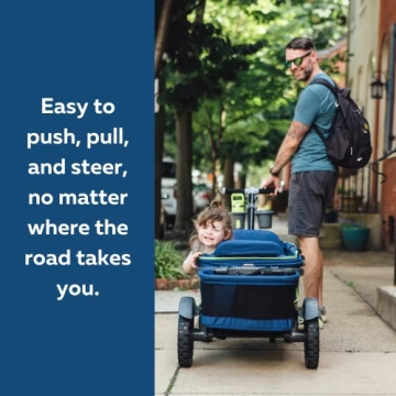 Gladly Family Anthem2 All-Terrain Wagon Stroller - Neon Indigo