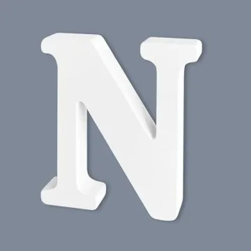 Versatile 6 Inch White Wooden Letters for DIY Crafts & Decor