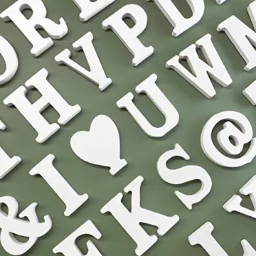 Unfinished Wooden Letters for Crafts and Decor