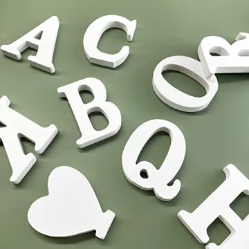 Unfinished Wooden Letters for Crafts and Decor