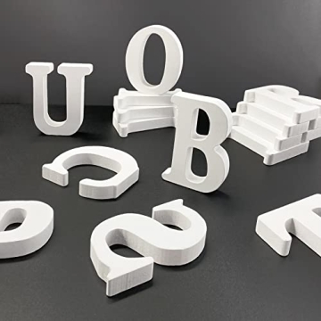 Unfinished Wooden Letters for Crafts and Decor