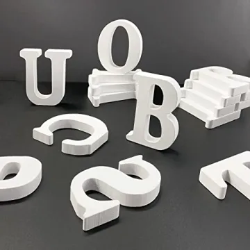 Unfinished Wooden Letters for Crafts and Decor
