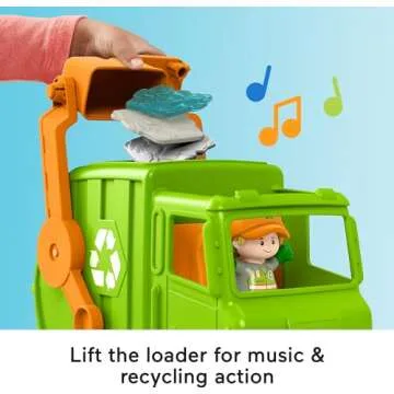 Fisher-Price Little People Musical Recycling Truck for Toddlers