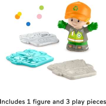 Fisher-Price Little People Musical Recycling Truck for Toddlers