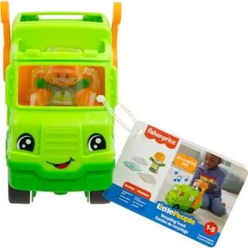 Fisher-Price Little People Musical Recycling Truck for Toddlers