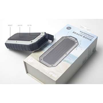 iJoy Beach Bomb IP66 Waterproof Shockproof Portable Bluetooth Speaker - Indigo (IND)