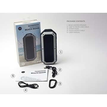 iJoy Beach Bomb IP66 Waterproof Shockproof Portable Bluetooth Speaker - Indigo (IND)