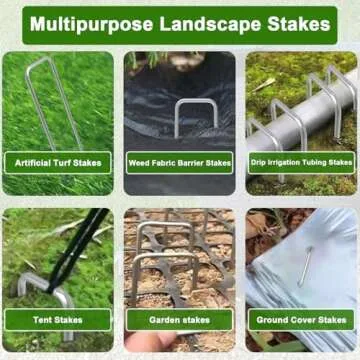 AAGUT 100 Pack Landscape Staples Heavy Duty for Garden