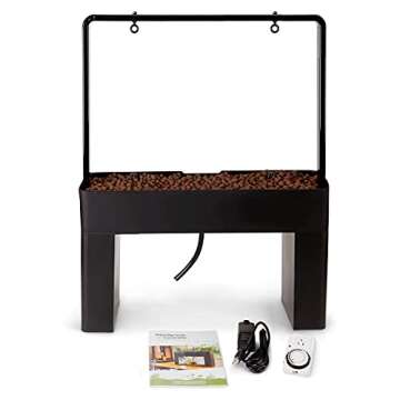 AquaSprouts Aquaponics Garden, Self-Sustaining Desktop Aquarium Hydroponics Ecosystem Kit, fits Standard 10 Gallon Aquariums