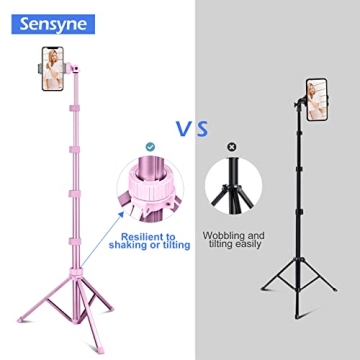 Sensyne 62" Phone Tripod & Selfie Stick for All Devices