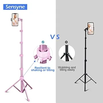 Sensyne 62" Phone Tripod & Selfie Stick for All Devices
