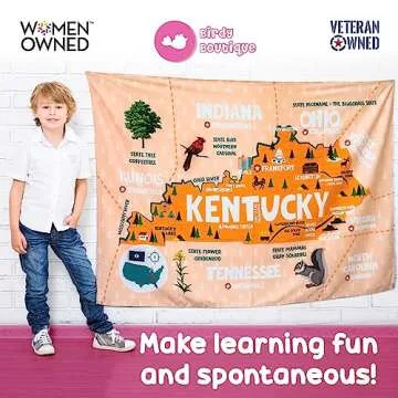 Lightweight Tennessee Map Tapestry for Learning and Decoration