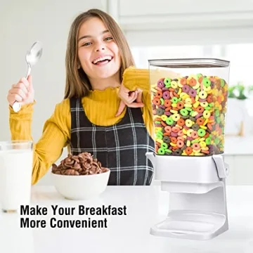 Mivvosakuki Double Cereal Dispenser for Pantry Storage