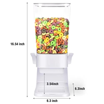 Mivvosakuki Double Cereal Dispenser for Pantry Storage