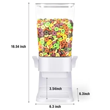 Mivvosakuki Double Cereal Dispenser for Pantry Storage