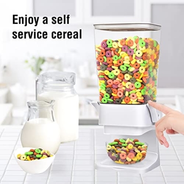 Mivvosakuki Double Cereal Dispenser for Pantry Storage