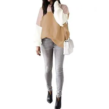 LOGENE Oversized Knit Sweater for Women – Chic & Cozy