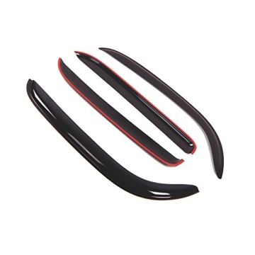 Tuningpros WD2-337 Dark Smoke Window Visor Set for Nissan Cube 2009-2015