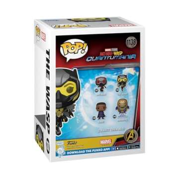 Funko POP! Vinyl Marvel: Ant-Man Quantumania - Wasp - 1/6 Odds for Rare Chase Variant - Collectable Vinyl Figure - Gift Idea - Official Merchandise - for Kids & Adults - Movies Fans