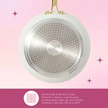 Stylish Paris Hilton Nonstick Pots and Pans Set for Every Home