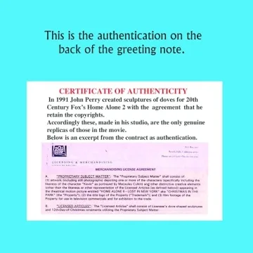 Home Alone 2 Doves Pair by John Perry - USA Made