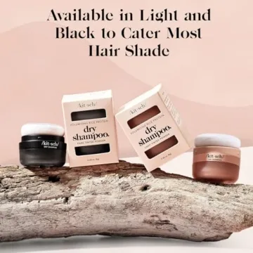 Kitsch Travel Size Dry Shampoo Powder - No White Cast, Organic Formula