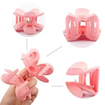 9 PCS Colorful Flower Hair Clips for Women and Girls