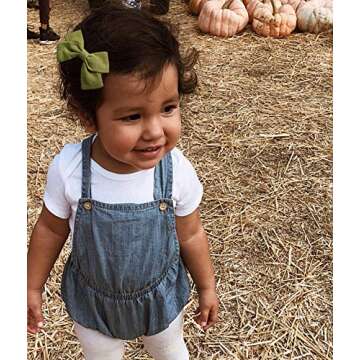 Cherssy Hair Bows Clips Barrettes, 10pcs Hair Alligator Clips for Baby Girls, Toddlers, School Girls, Children