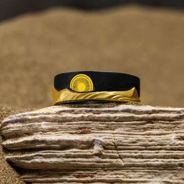 Starforged Dune II Themed Ring Couple Original design Exclusive Movie peripherals Legendary Pictures(Dune2)