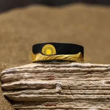 Starforged Dune II Themed Ring Couple Original design Exclusive Movie peripherals Legendary Pictures(Dune2)