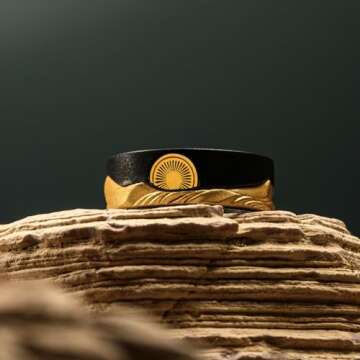 Starforged Dune II Themed Ring Couple Original design Exclusive Movie peripherals Legendary Pictures(Dune2)