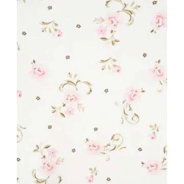 Little Me 2-Piece Baby Girl Nightgown Cap Vintage Rose