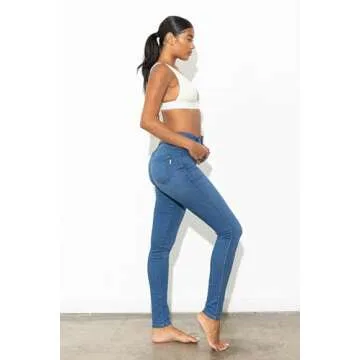 Vibrant Women’s Denim Skinny Jeans – Super Stretch High Waisted Classic Casual Slim Fit Pants VP88 MStone 9