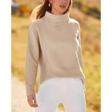 Versatile BTFBM Women's Knit Pullover Sweater - Solid Colors