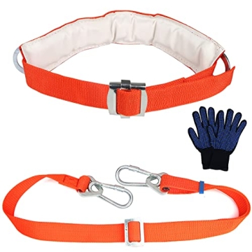 TT TRSMIMA Adjustable Safety Belt & Lanyard for Tree Climbing