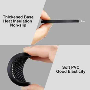 2PCS Bling Car Cup Coaster, Universal Vehicle Cup Holder Insert Coaster, 2.75 inch Rhinestone Anti Slip Silicone Car Accessories, Suitable for Most Car Interior, Gift for Women