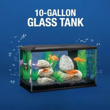 Tetra Goldfish LED Kit 10 Gallons, Complete Aquarium Set with Lighting and Filter