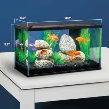 Tetra Goldfish LED Kit 10 Gallons, Complete Aquarium Set with Lighting and Filter
